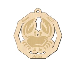 Personalized Zodiac Facts Cancer - Wood Ornament