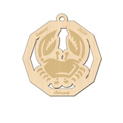 Personalized Zodiac Facts Cancer - Wood Ornament