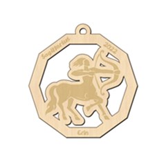 Personalized Zodiac Facts Sagittarius - Wood Ornament