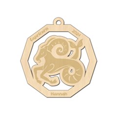 Personalized Zodiac Facts Capricorn - Wood Ornament