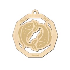 Personalized Zodiac Facts Pisces - Wood Ornament