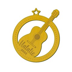 Personalized Musical Guitar - Wood Ornament