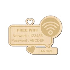 Personalized Emoji Free Wifi Note - Wood Ornament