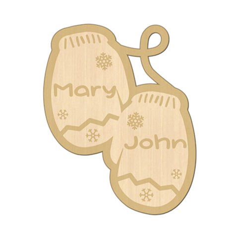 Personalized Christmas Name Glove 2 By Joe Front