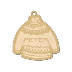 Personalized Christmas Name Sweater 2 - Wood Ornament