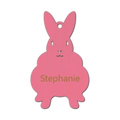 Personalized Easter Bunny Name 3 - Wood Ornament