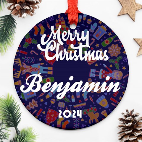 Xmas Pattern Ornament By Oneson Front