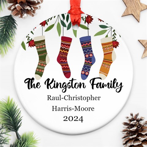 Personalized Christmas 4 Family Names By Joe Front