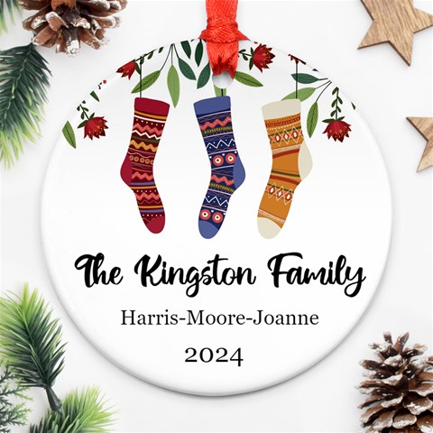 Personalized Christmas 3 Family Names By Joe Front