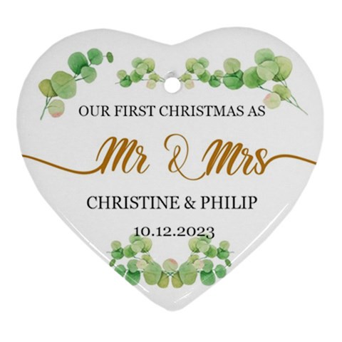 Personalized Christmas Married Family Name By Joe Front