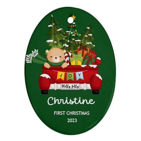 Personalized First Christmas Name By Joe Front