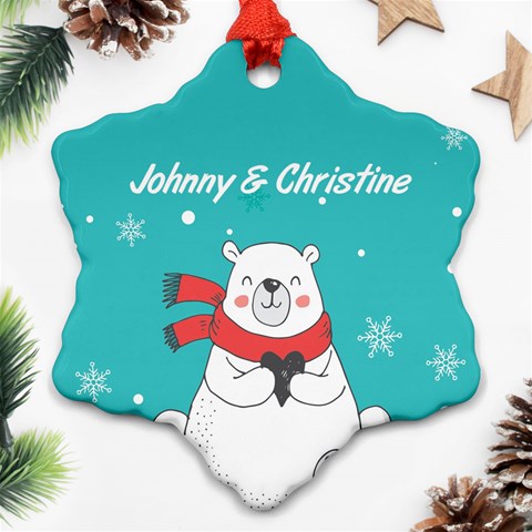 Personalized Christmas Couple Name By Joe Back