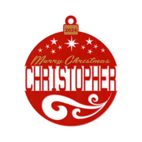 Personalized Christmas Ball Name 2 By Joe Front