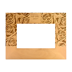 Personalized Love Wedding Rose Elegant Wood Frame - Wood Photo Frame 4  x 6 