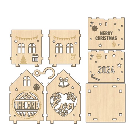Personalized 3d House Ornament By Oneson Front