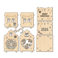 Personalized 3d House Ornament