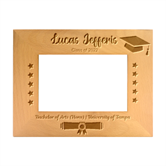 Personalized Graduation Class Ceremony - Wood Photo Frame 4  x 6 