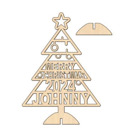 Personalized 3d Xmas Tree2 Ornament By Oneson Front