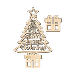 Personalized 3d Xmas Tree3 Ornament