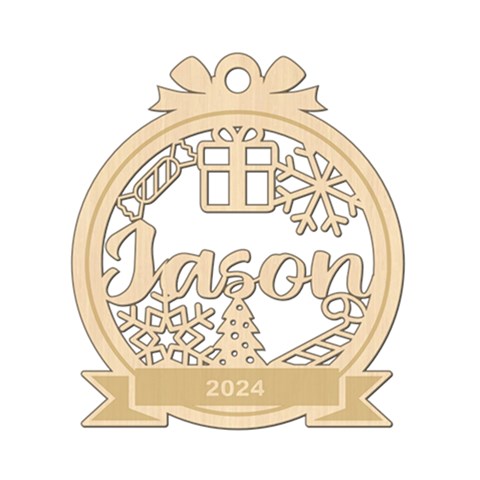 Personalized Xmas Ornaments By Oneson Front