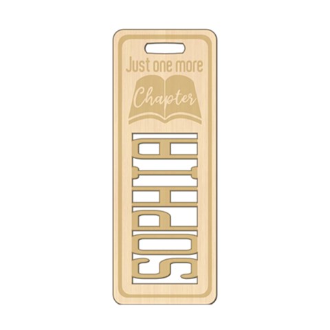 Personalized Wooden Bookmark By Gab J Front