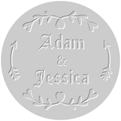 Personalized Heart Wedding Embosser