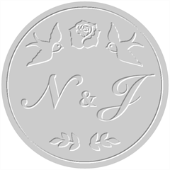 Personalized Rose Bird Embosser