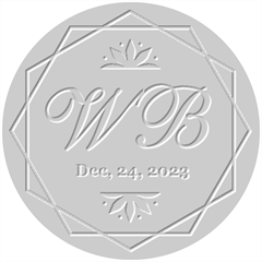 Personalized Wedding Hexagon Name Embosser
