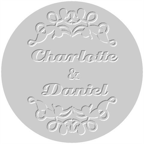 Personalized Garden Embosser By Joe 1.5 x1.5  Stamp