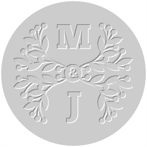 Personalized Plant Embosser By Joe 1.5 x1.5  Stamp