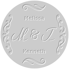 Personalized Initial Wedding Name Embosser