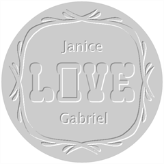 Personalized Love Wedding Name Embosser