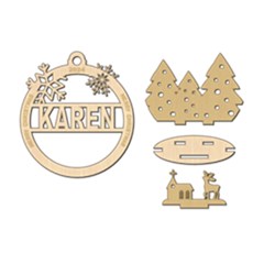 Personalized 3d Xmas Ornament