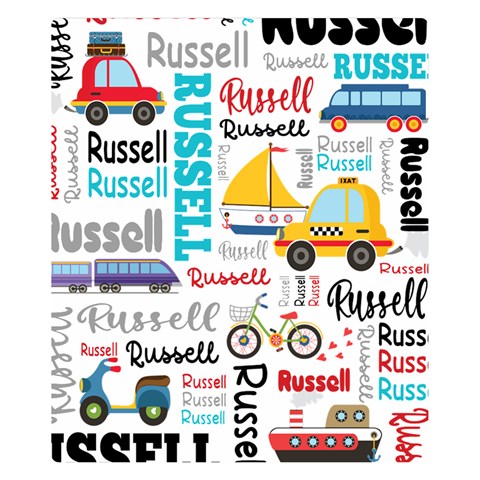 Personalized Baby Car Blanket By Joe 50 x40  Blanket Front
