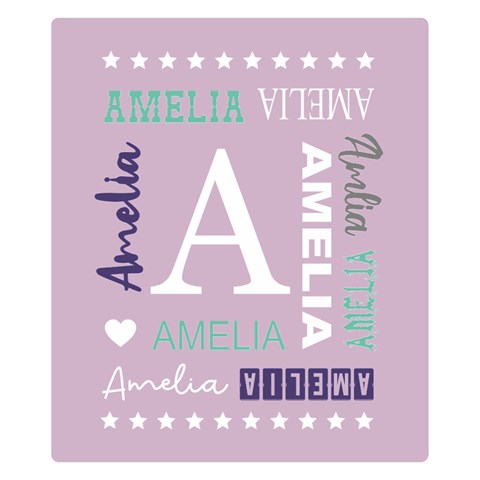 Personalized Name By Wanni 50 x40  Blanket Front