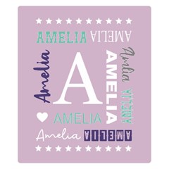  Personalized Name (5 styles) - Two Sides Premium Plush Fleece Blanket (Small)