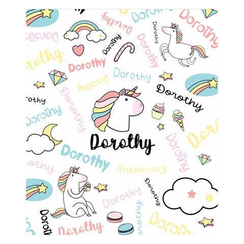 Personalized Baby Unicorn Blanket By Joe 50 x40  Blanket Front