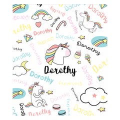 Personalized Baby Unicorn Blanket - Two Sides Premium Plush Fleece Blanket (Small)