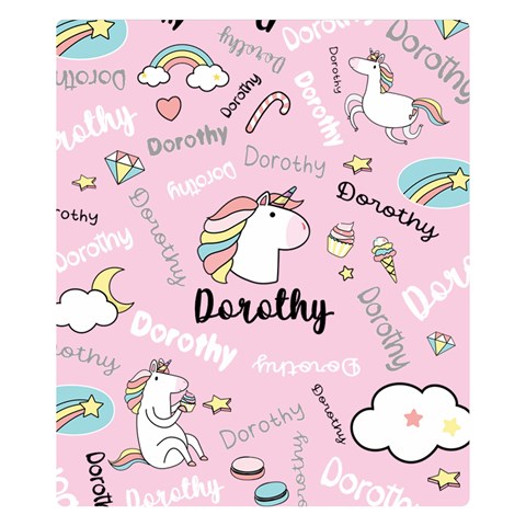Personalized Baby Unicorn Blanket By Joe 50 x40  Blanket Front