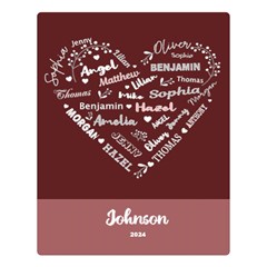 Personalized Family Name Love Heart