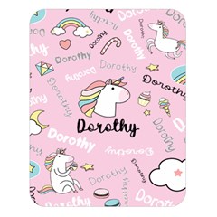 Personalized Baby Unicorn Blanket - Two Sides Premium Plush Fleece Blanket (Large)