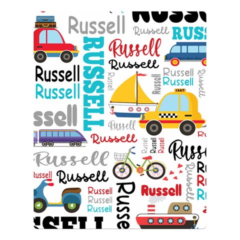 Personalized Baby Car Blanket By Joe 80 x60  Blanket Front