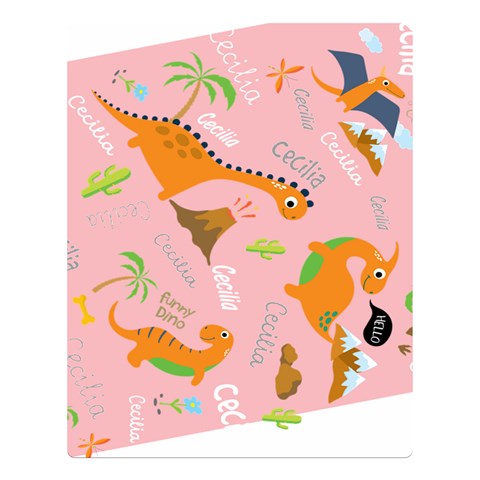 Personalized Baby Dinosaur Blanket By Joe 80 x60  Blanket Front