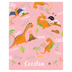 Personalized Baby Dinosaur Blanket (5 styles) - Premium Plush Fleece Blanket (Medium)