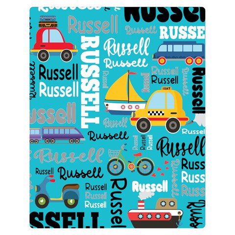 Personalized Baby Car Blanket By Joe 60 x50  Blanket Front