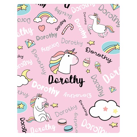 Personalized Baby Unicorn Blanket By Joe 60 x50  Blanket Front