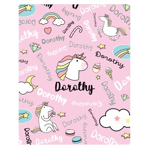 Personalized Baby Unicorn Blanket By Joe 60 x50  Blanket Front