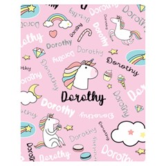 Personalized Baby Unicorn Blanket - Two Sides Premium Plush Fleece Blanket (Medium)