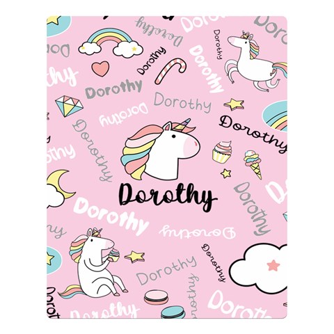 Personalized Baby Unicorn Blanket By Joe 80 x60  Blanket Front