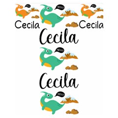 Personalized Baby Dinosaur Blanket - Two Sides Premium Plush Fleece Blanket (Teen Size)